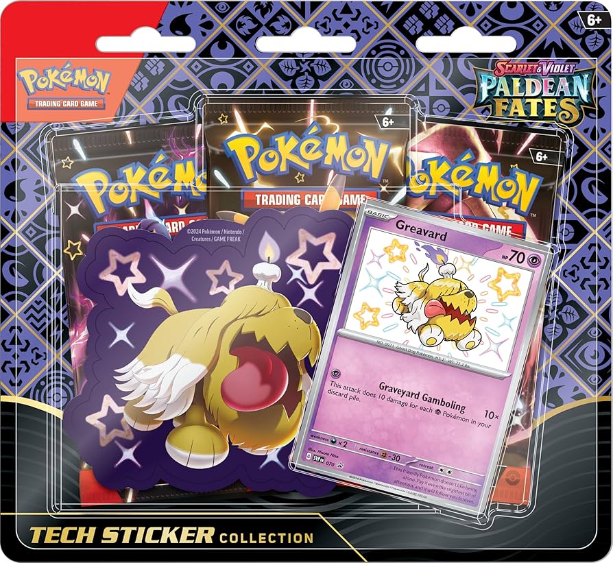Pokémon Paldean Fates Tech Sticker Collection Greavard