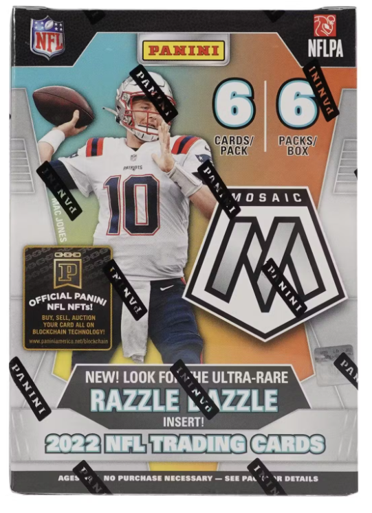 2022 Panini Mosaic Football Hobby Blaster Box Fanatics Exclusive Red Inserts