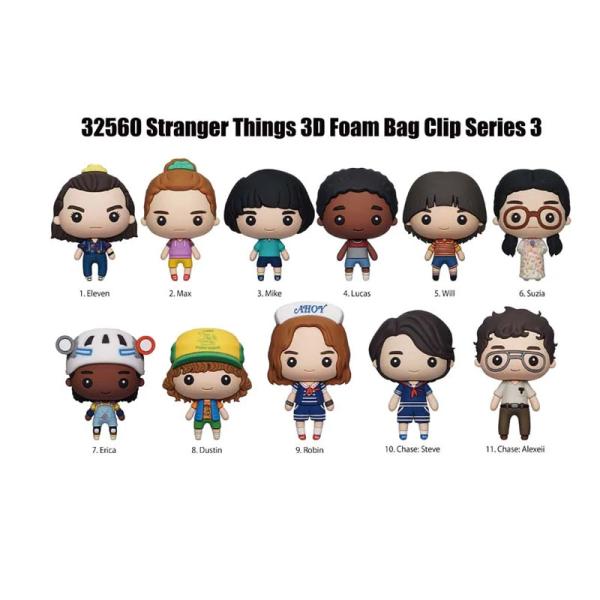 Figurine-Bag Clip-Stranger Things- Series 3