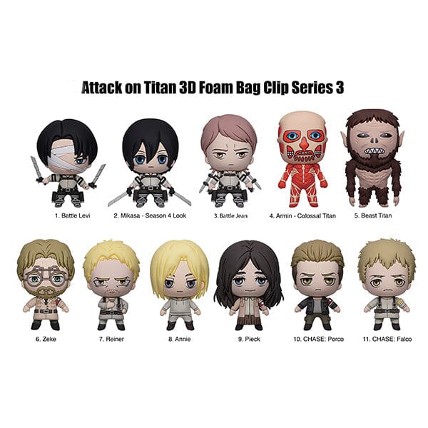 Figurine-Bag Clip-Attack on Titan Series 3