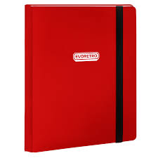 Evoretro Binder Binder 9 pocket with Elastic-Red