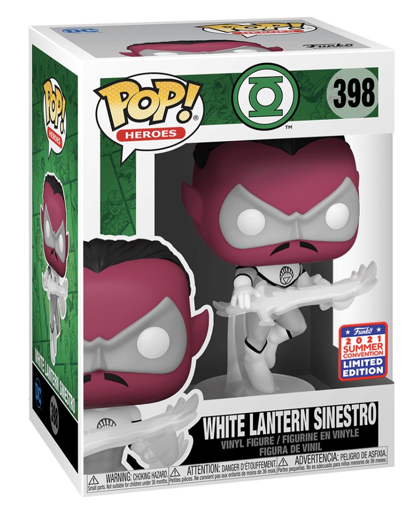Funko-Heroes-Green Lantern-398-White Lantern Sinestro-2021 Summer Convention Exclusive