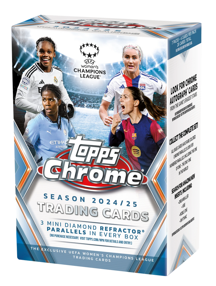 2024-25 Topps Chrome UEFA Women s Champions League Soccer Blaster Box