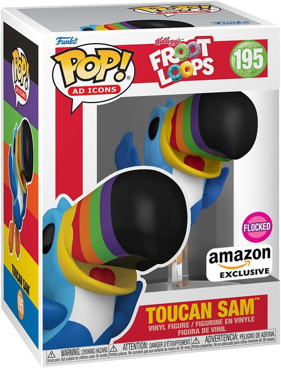 Précommande-Funko-Ad Icons-Kelloggs Froot Loops-195-Toucan Sam-Flocked-Amazon Exclusive