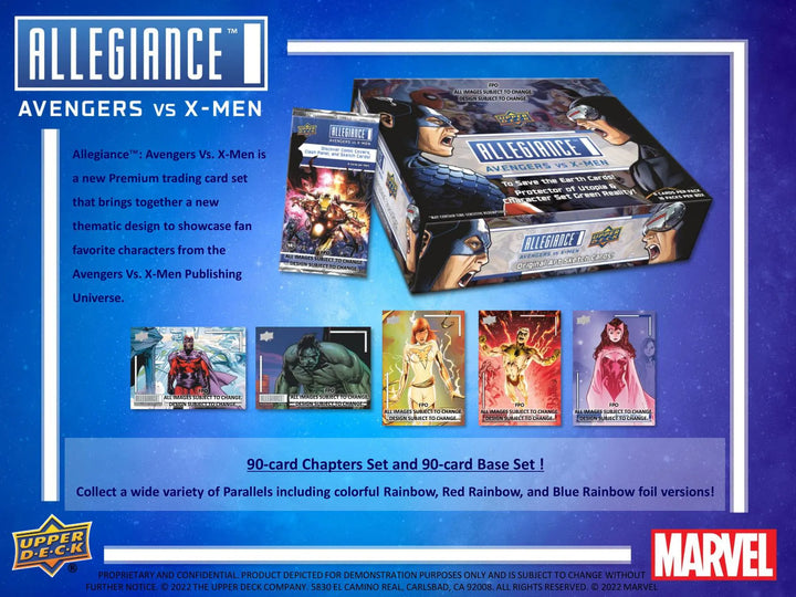 Upper Deck Marvel Allegiance -Avengers vs. X Men Hobby Box 