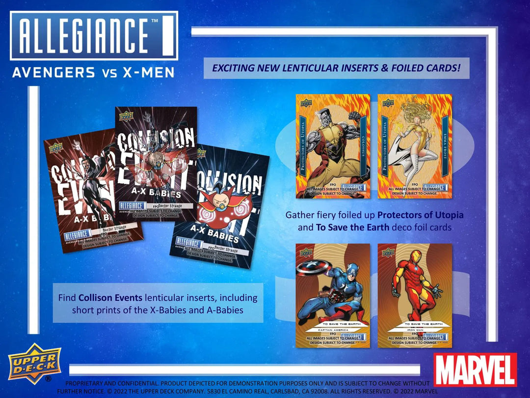 Upper Deck Marvel Allegiance -Avengers vs X Men Hobby Box