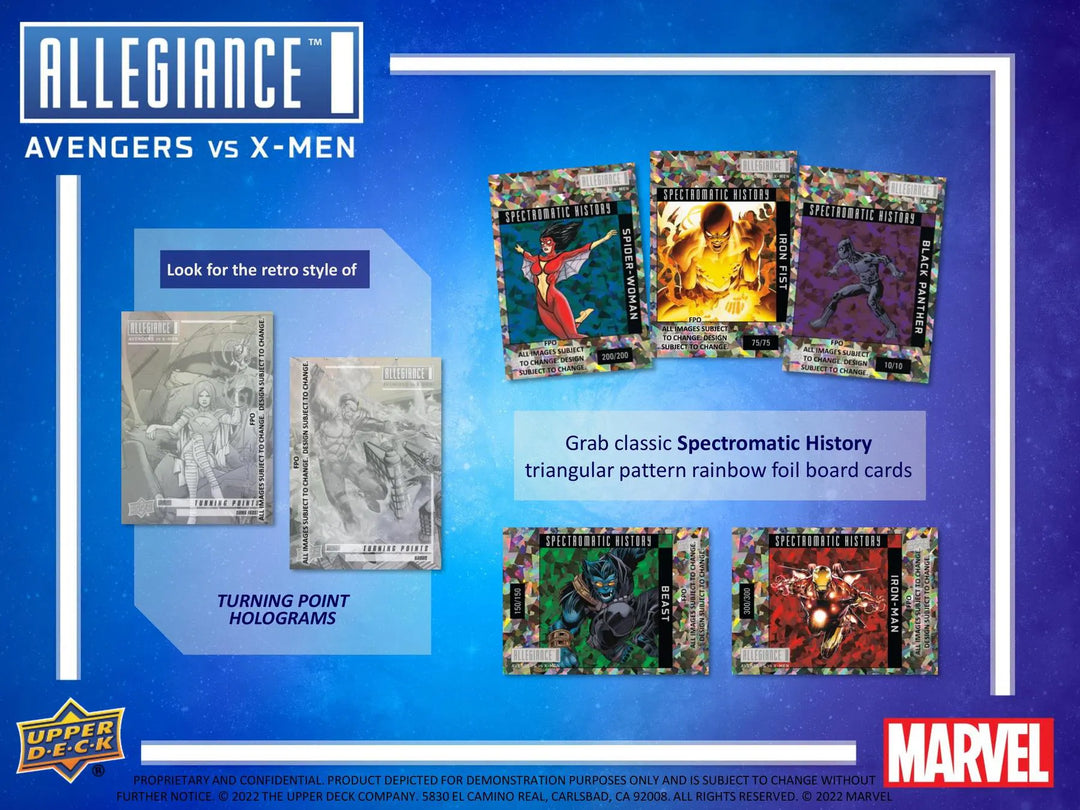 Upper Deck Marvel Allegiance -Avengers vs X Men Hobby Box