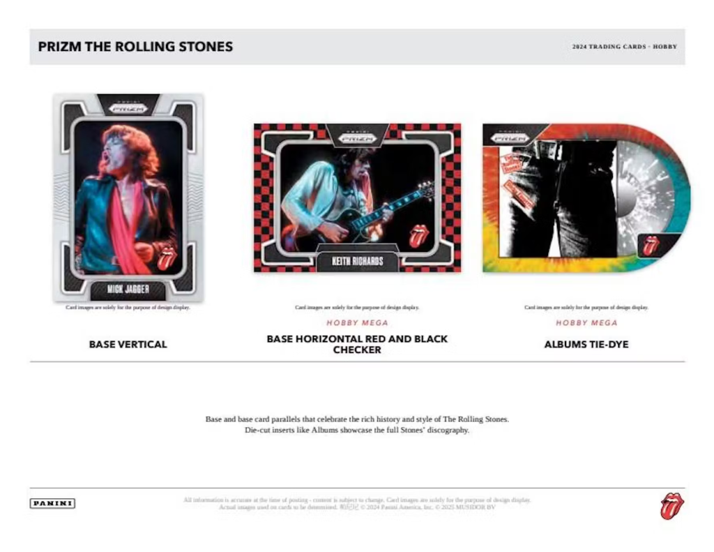 2025 Panini Prizm Rolling Stones Mega Box