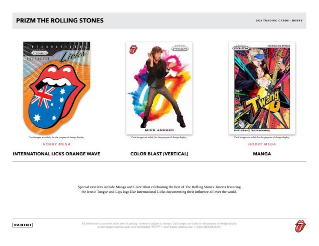 2025 Panini Prizm Rolling Stones Mega Box