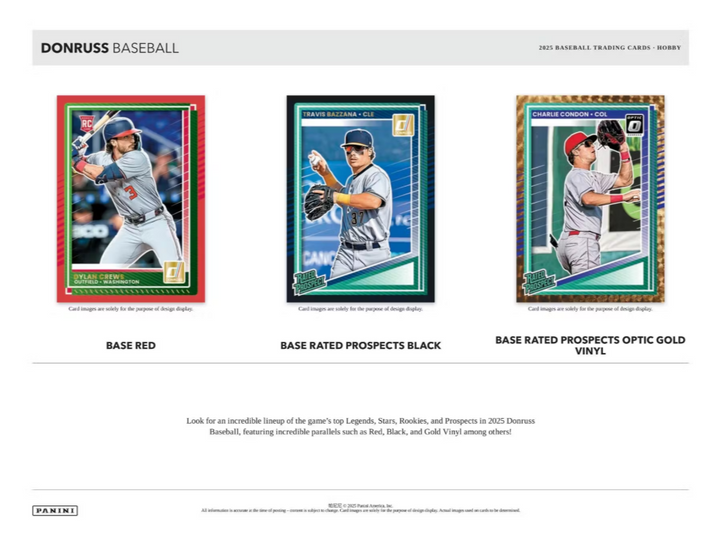 2025 Panini Donruss Baseball Hobby Box