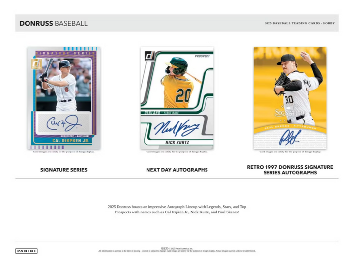 2025 Panini Donruss Baseball Hobby Box
