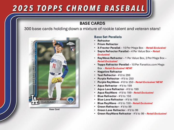 2025 Topps Chrome Baseball Blaster