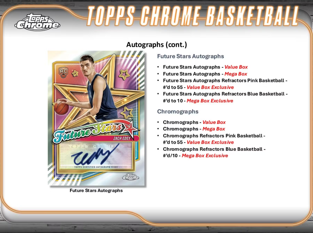 2025 Topps Chrome Basketball Blaster