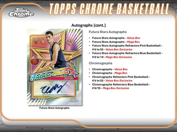 2025 Topps Chrome Basketball Blaster