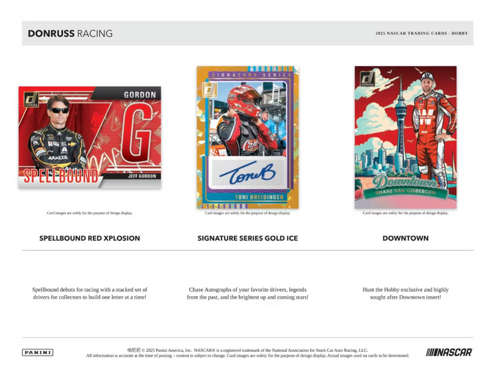 2025 Panini Donruss Racing Hobby Box