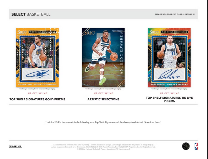 2024-25 Panini Select Basketball H2 Box