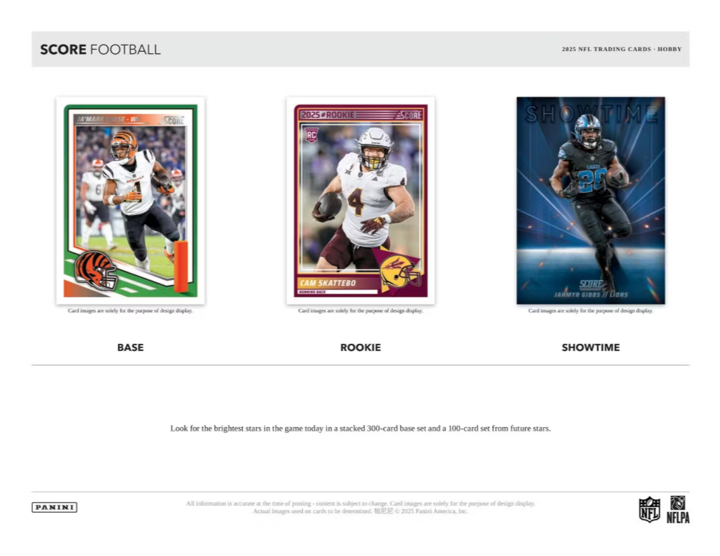 2025 Panini Score Football Hobby Box