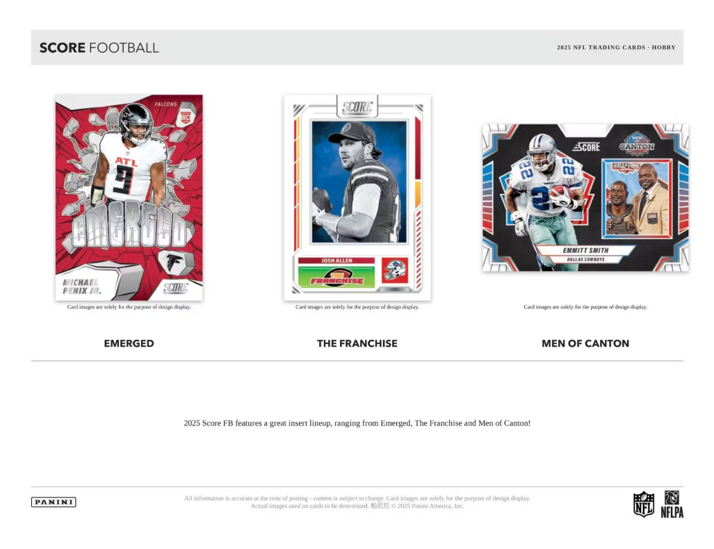 2025 Panini Score Football Hobby Box