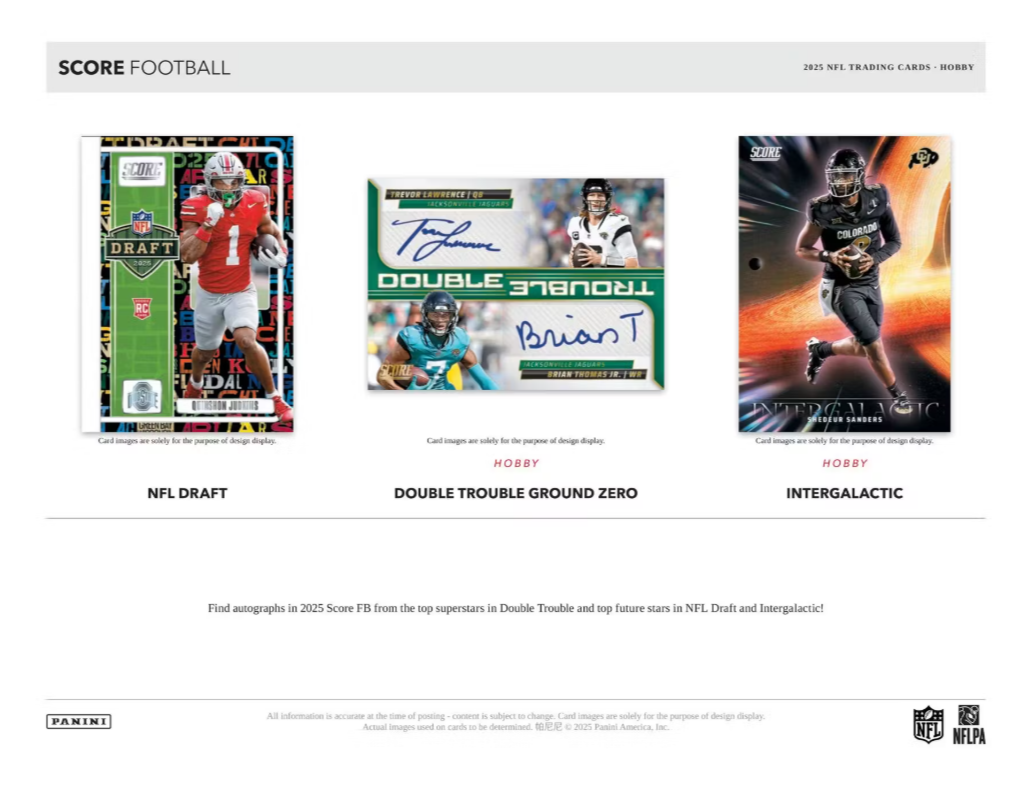 2025 Panini Score Football Hobby Box