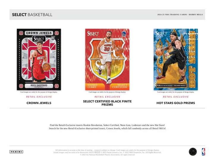 2025 Panini Select Basketball Mega Box