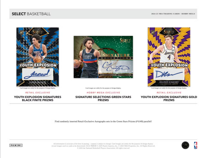 2025 Panini Select Basketball Mega Box