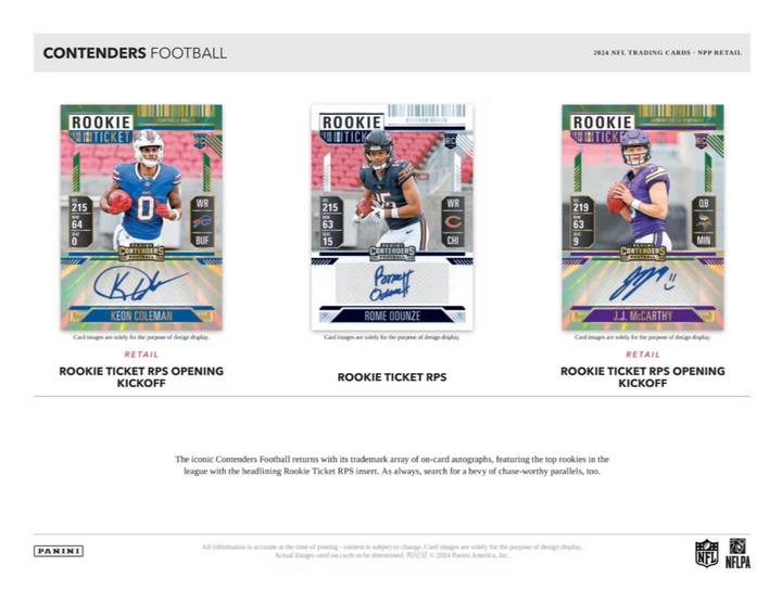 2024 Panini Contenders Football Blaster