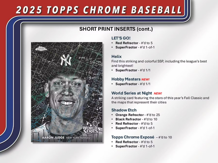 2025 Topps Chrome Baseball Mega Box