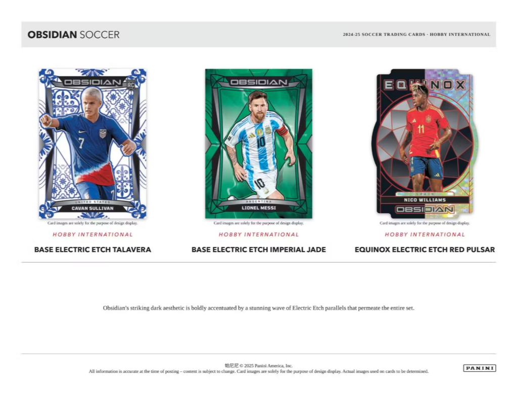 2024-25 Panini Obsidian International Soccer Hobby Box