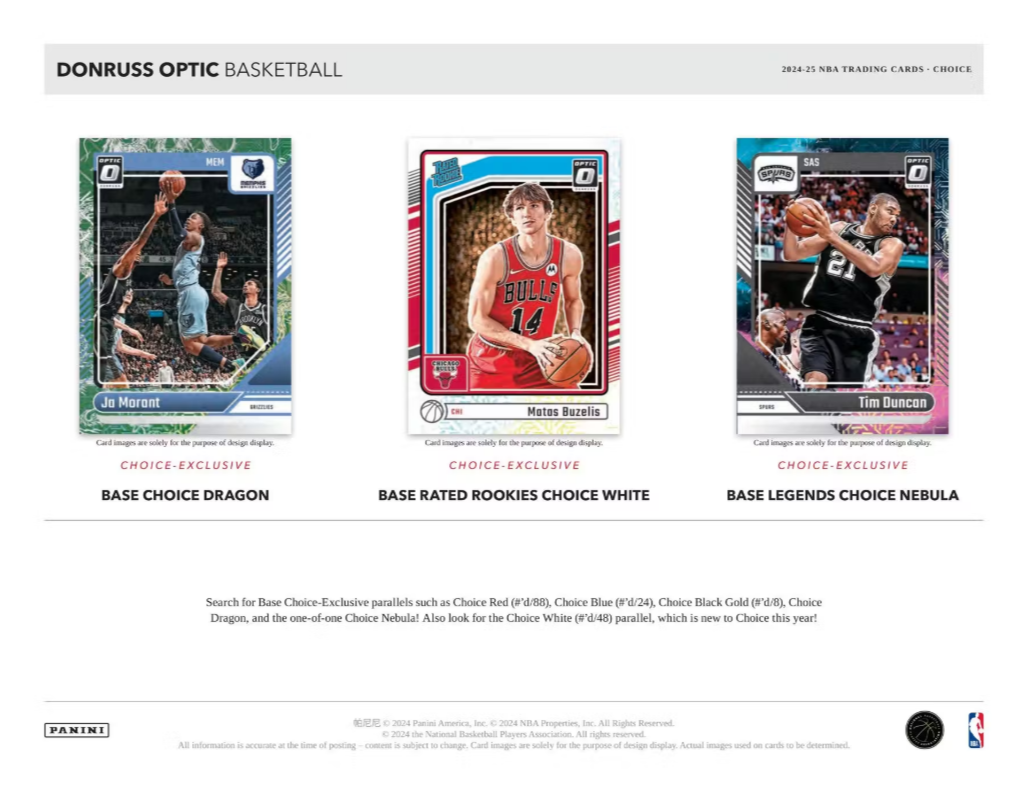 2024-25 Panini Donruss Optic Basketball Choice Box