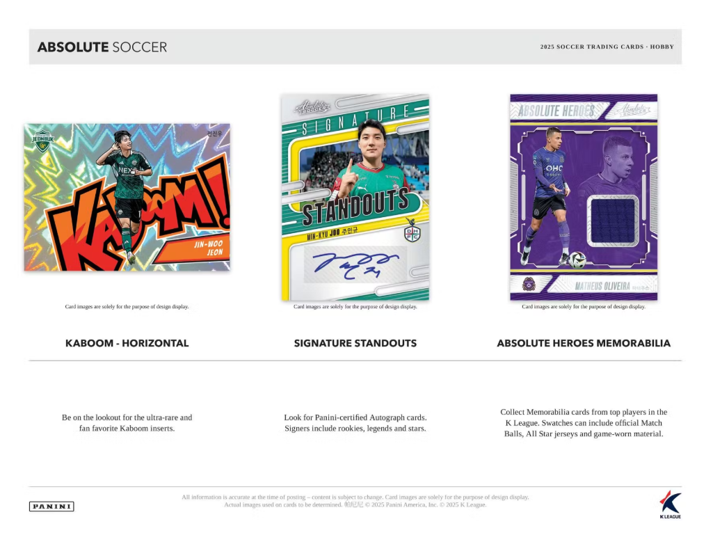 2025 Panini Absolute Soccer K League