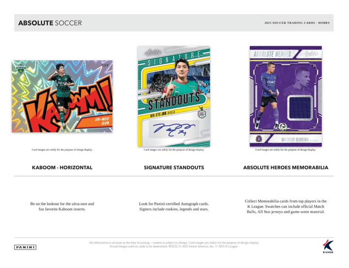 2025 Panini Absolute Soccer K League