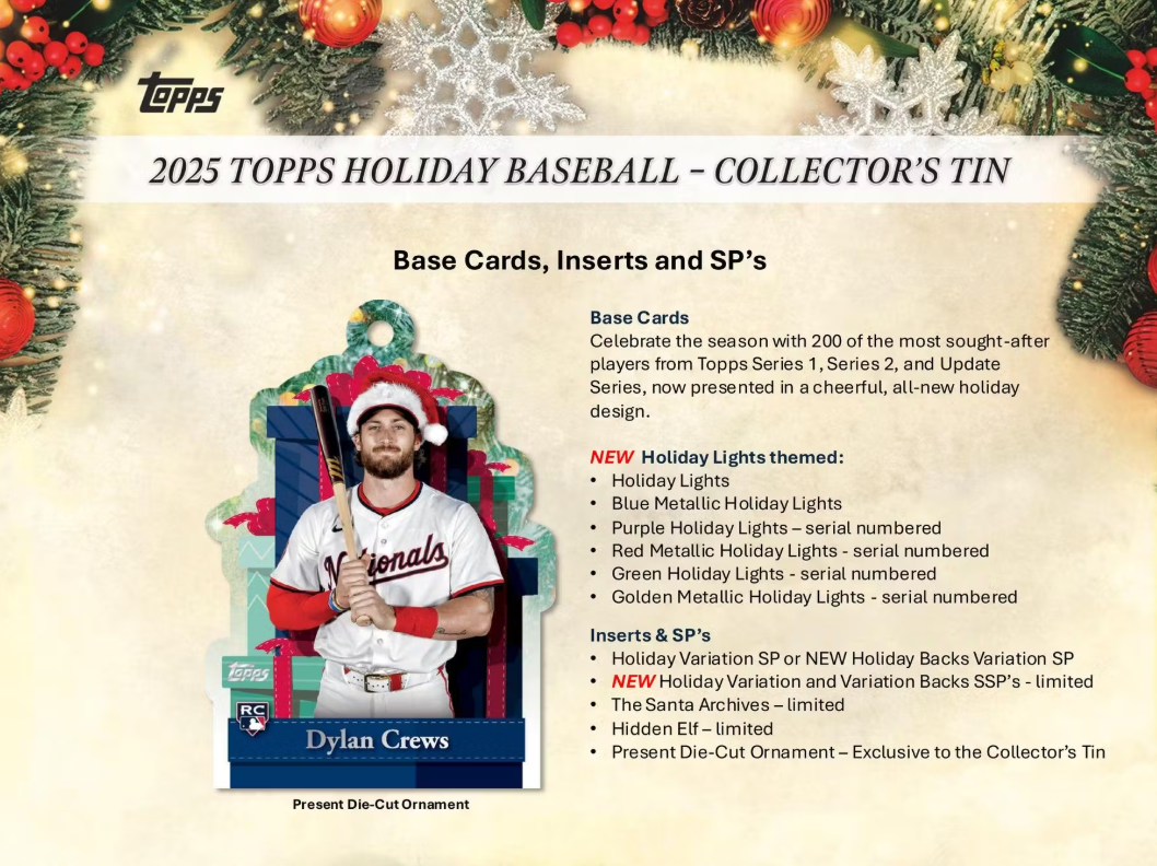 2025 Topps Holiday Baseball Tin