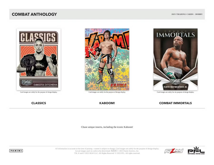2025 Panini Combat Anthology Hobby Box