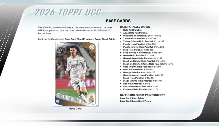2025-26 Topps UEFA Club Competitions Soccer Blaster Box