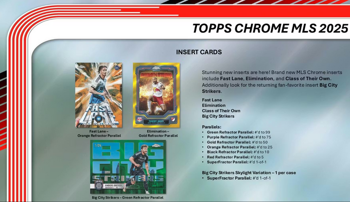 2025 Topps Chrome MLS Blaster