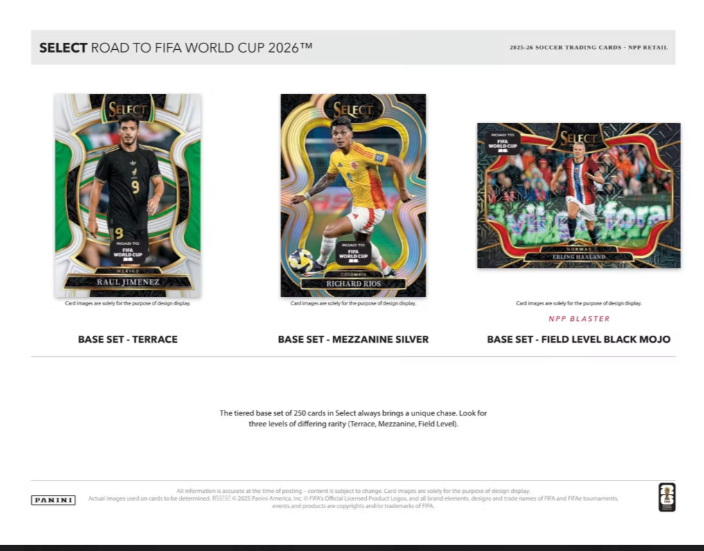 2025-26 Panini Select Road To World Cup Blaster