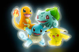 Pré-commande Pokémon Starters Group Wall Lamp Style Neon Pokémon
