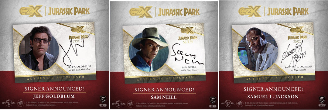 2025 Cryptozoic CZX Jurassic Park Hobby Box