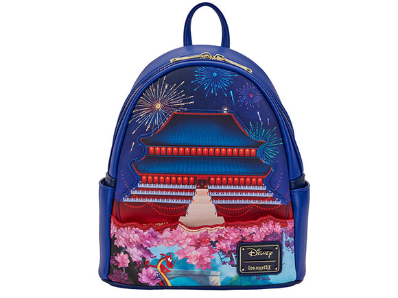 Loungefly-Mini Backpack-Disney-Mulan Castle Light Up
