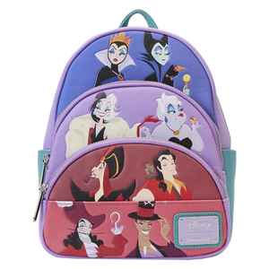 Loungefly-Mini Backpack-Disney-Vilains-Color Block