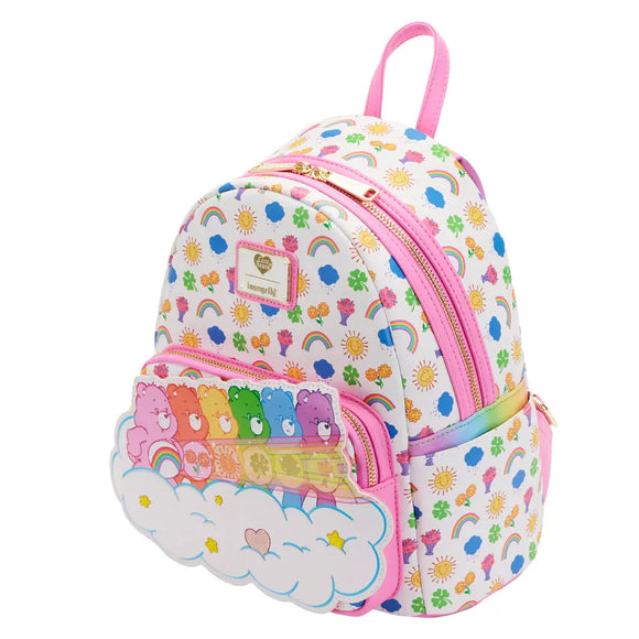Loungefly-Mini Backpack-Care Bears Stare Rainbow