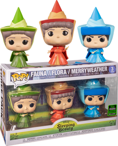 Funko-Disney-Sleeping Beauty-3 Pack-Fauna Flora Merryweather-2020 Spring Convention Limited Edition