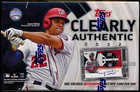 2022 Topps Clearly Authentic Hobby Box Baseball