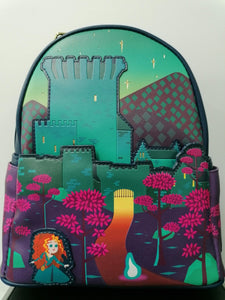 Loungefly-Mini Backpack-Disney-Brave Castle-GITD